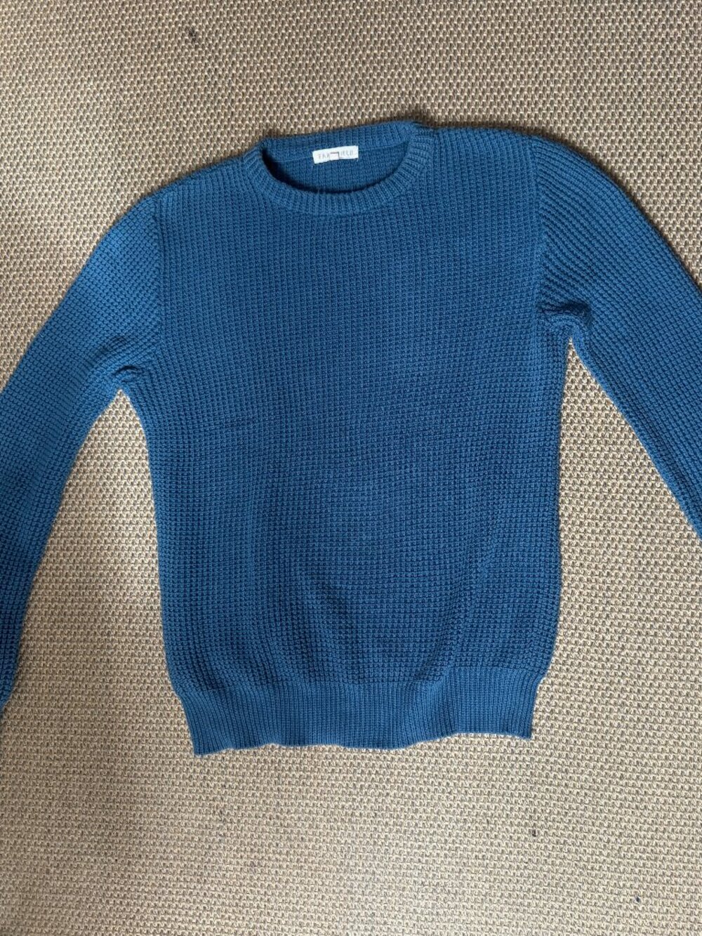 Far Afield Cerulean Blue Cotton Sweater